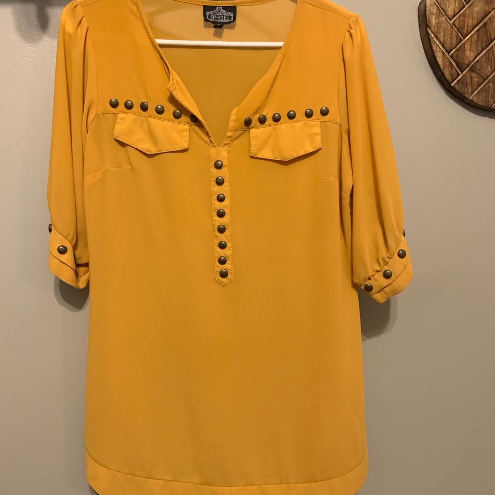Blouse - Mustard/yellow